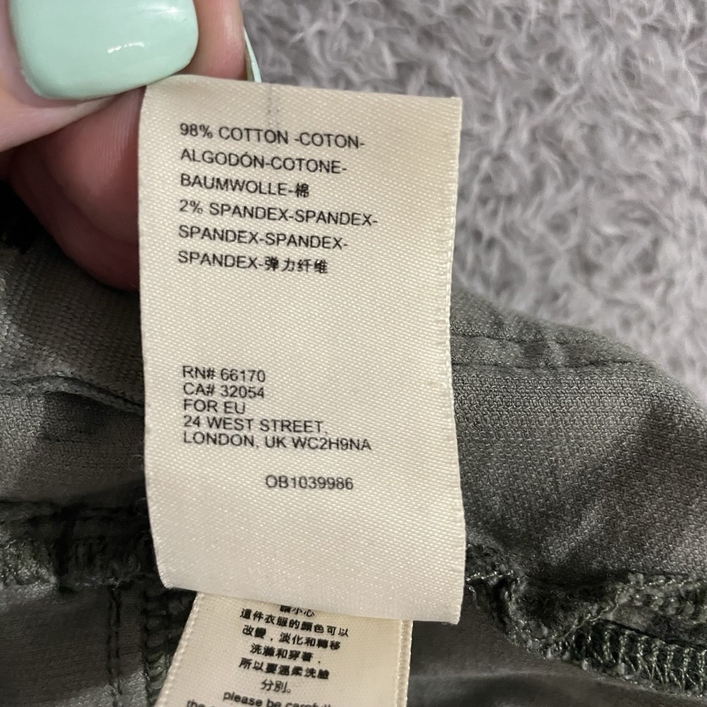 Pilcro And The Letterpress Pants Womens 26 High Rise Skinny‎ Camouflage Corduroy - Picture 3 of 8